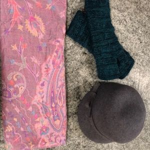 Gorgeous pink and pastel pashmina and silk scarf